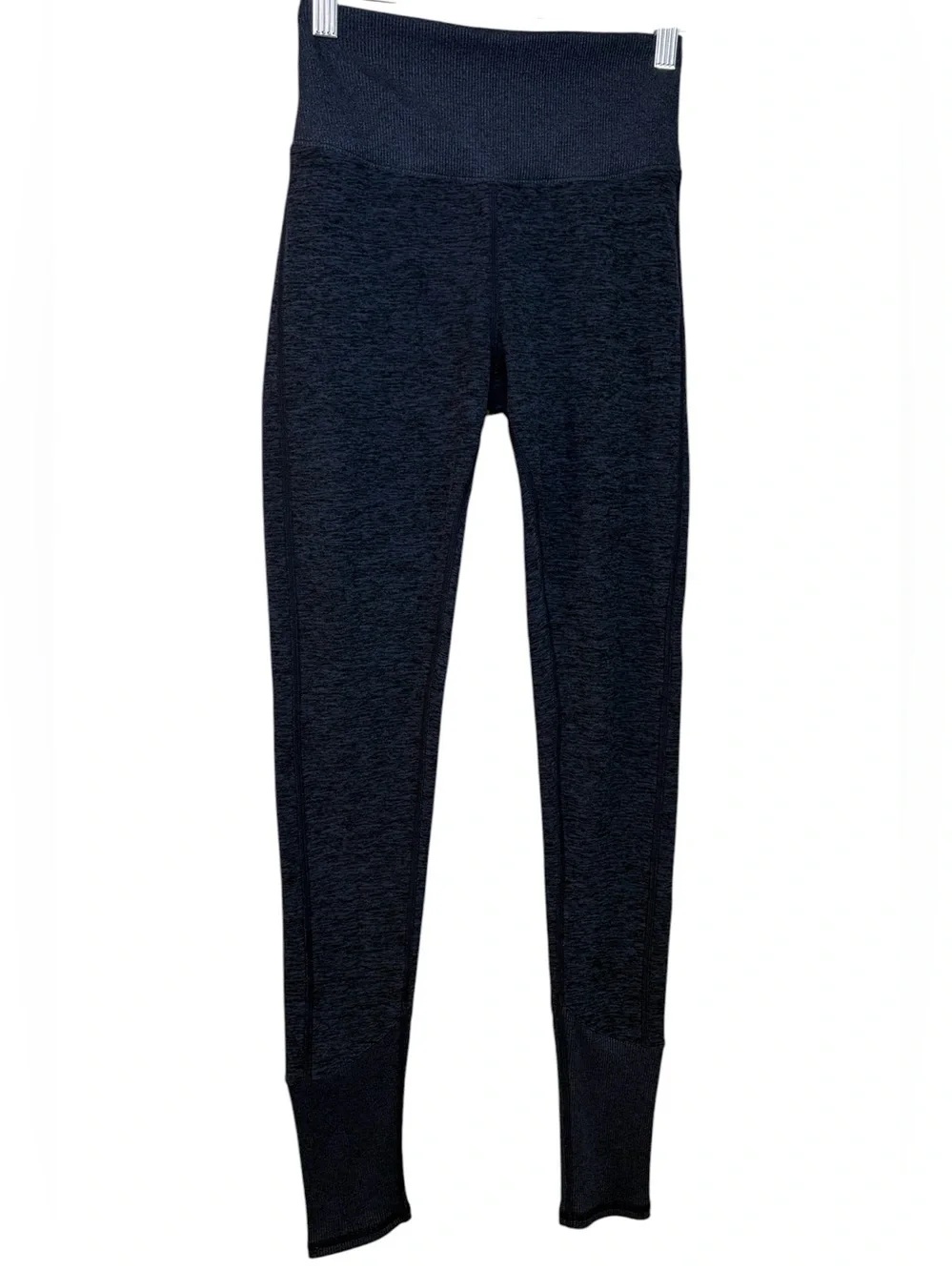 Alo Yoga High-Waisted AloSoft Lounge Leggings Heathered Navy Size XS Pilatescore